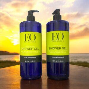 EO Essential Oils - Lemon Verbena  - SHOWER GEL - 32 oz  Invigorating 2 PACK